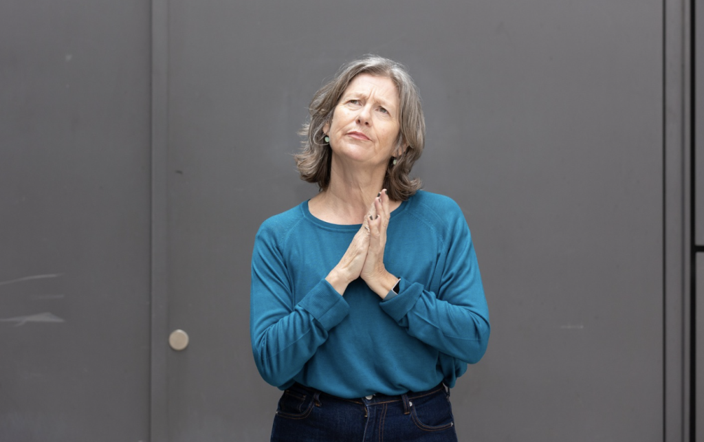 Katie Duckworth looking pensive to illustrate a story about connecting to her purpose